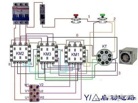 电机星三角降压启动接线方法图解 24小时上门  修不好不收钱