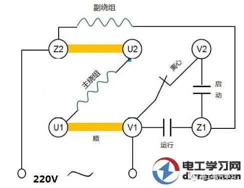 单相异步电动机端子的接法图解 24小时上门  修不好不收钱