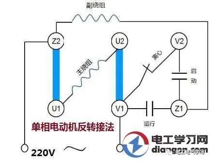 单相异步电动机端子的接法图解 24小时上门  修不好不收钱