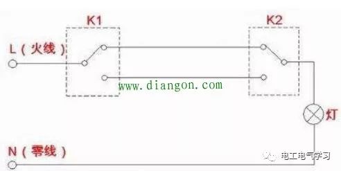 双控开关怎么接线？一灯单开双控开关接线图解 24小时上门  修不好不收钱